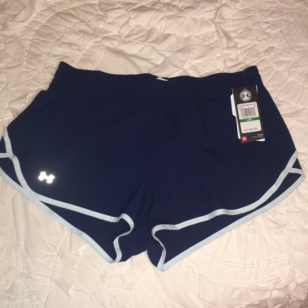 Under Armour navy running shorts